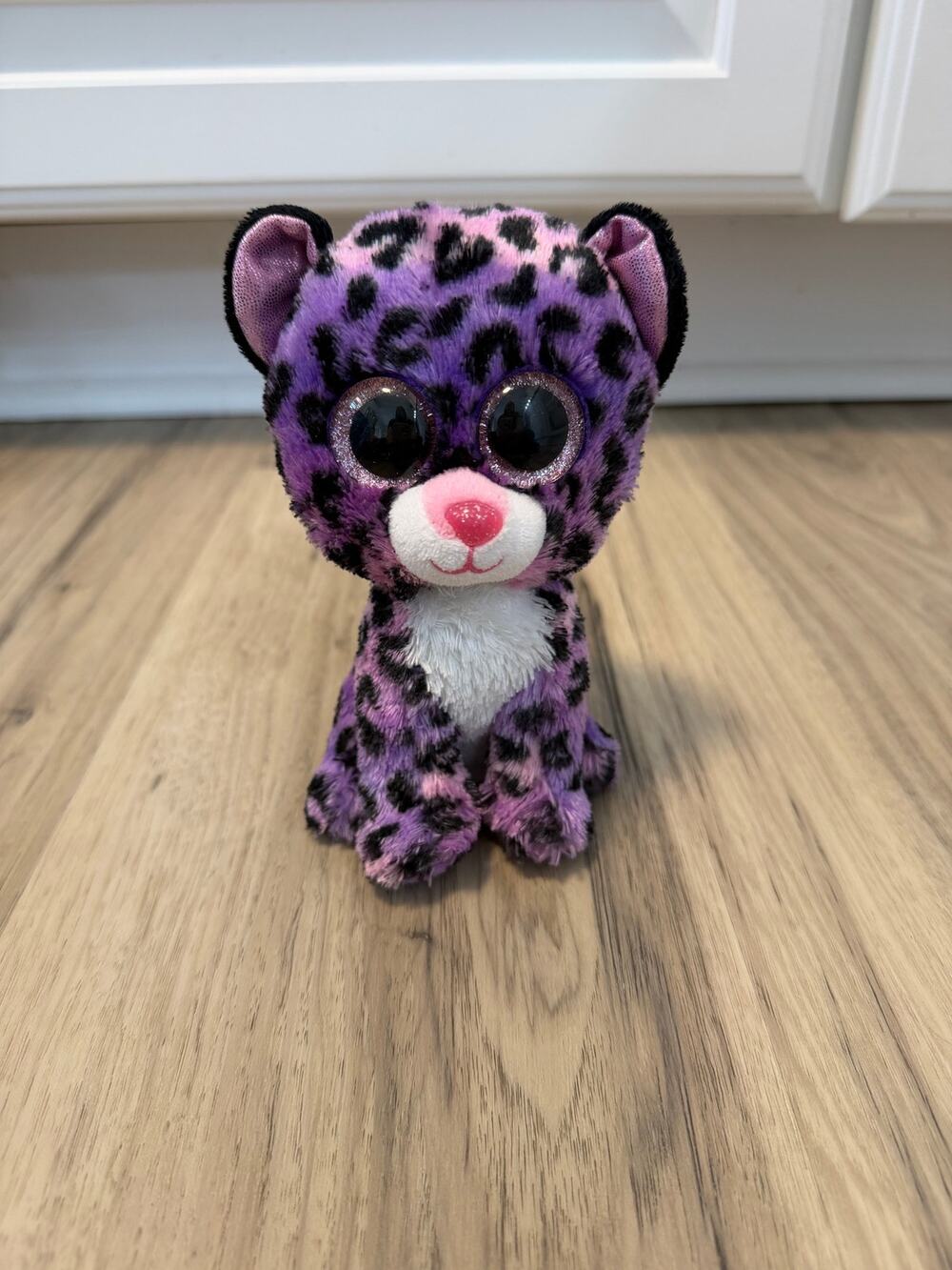 TY Beanie Boos Jewel Plush Purple Leopard Justice Exclusive Glitter Sparkle 6"
